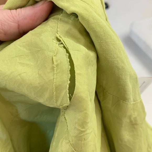 Coldwater creek silk linen blend plus size open blazer jacket - Picture 6 of 7